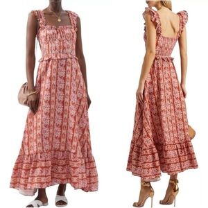 HOUSE OF HARLOW 1960 "Helena" Floral Maxi Prairie Dress - Size M